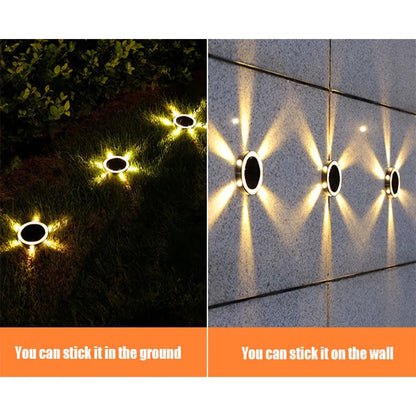 Solar Wall Light Outdoor Glowing Garden Light - Aussies Smart Shopping