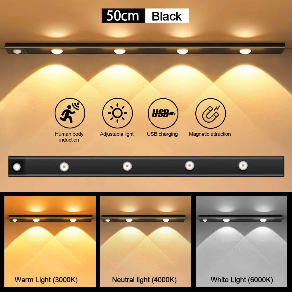 Convenient USB LED light with motion sensor ideal for night-time use