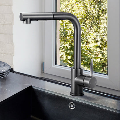 Enhance your kitchen with this contemporary mixer tap