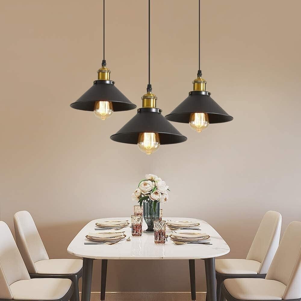 Rustic Industrial Pendant Light Set for Stylish Home Decor