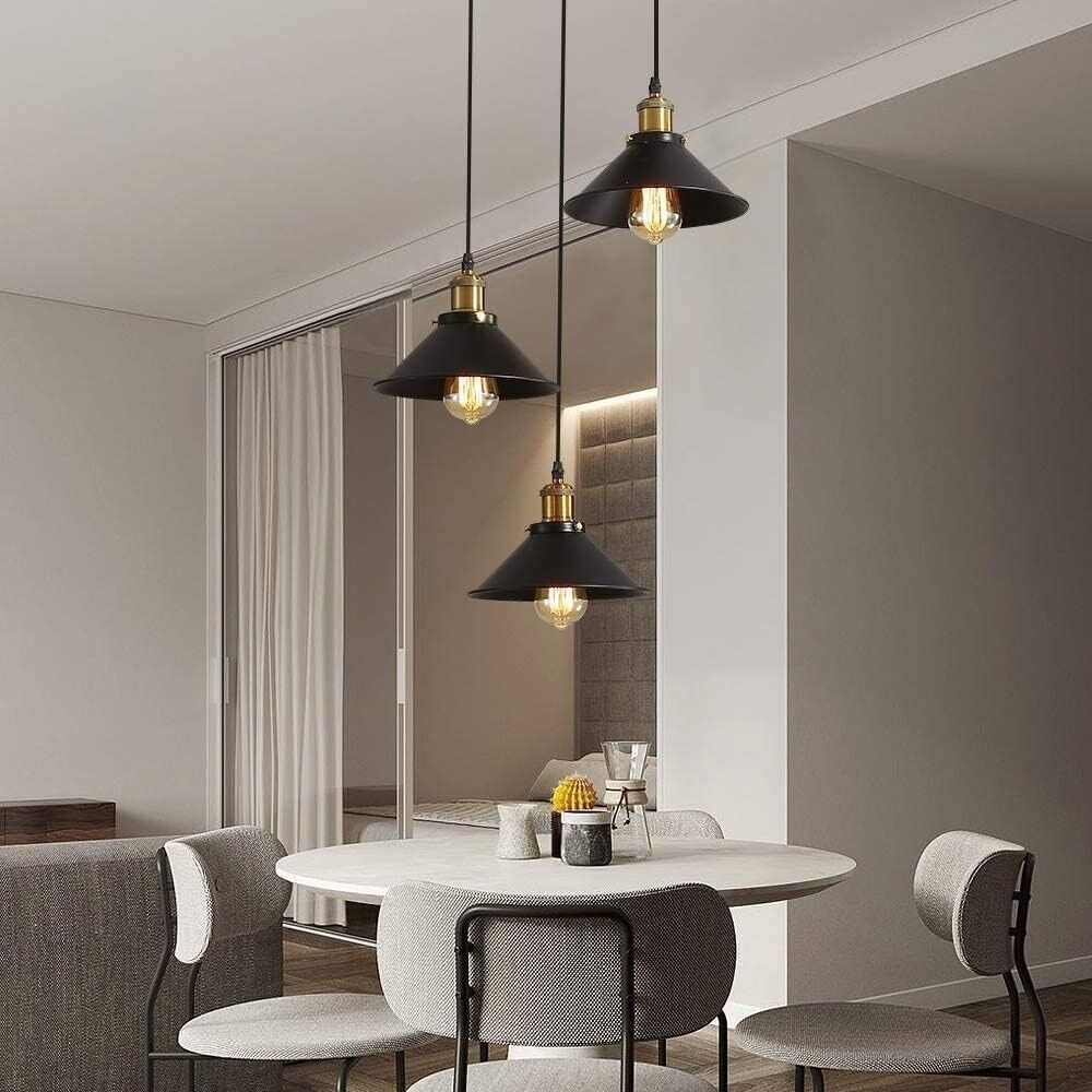 Set of 3 Industrial Pendant Lights - Create a Unique Ambiance