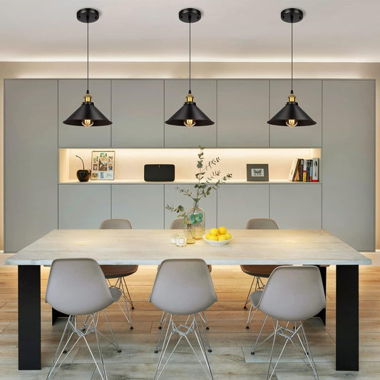 Black Hanging Ceiling Lights - Perfect for Kitchen or Bar Area