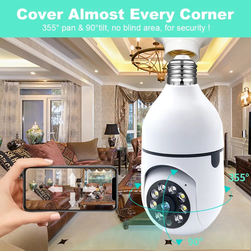Remote Monitoring - Monitoring your home from anywhere using the SwiftView Indoor Surveillance Bulb.